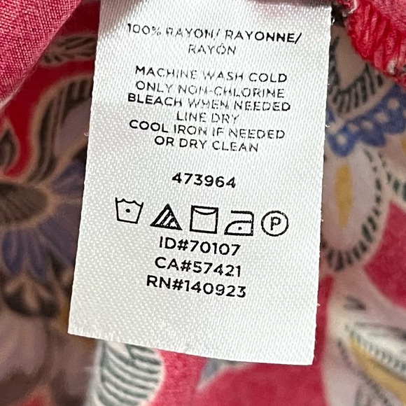 Loft Women’s Plus Size 22 Red Floral Dress - Beautiful! romantic - Picture 9 of 10